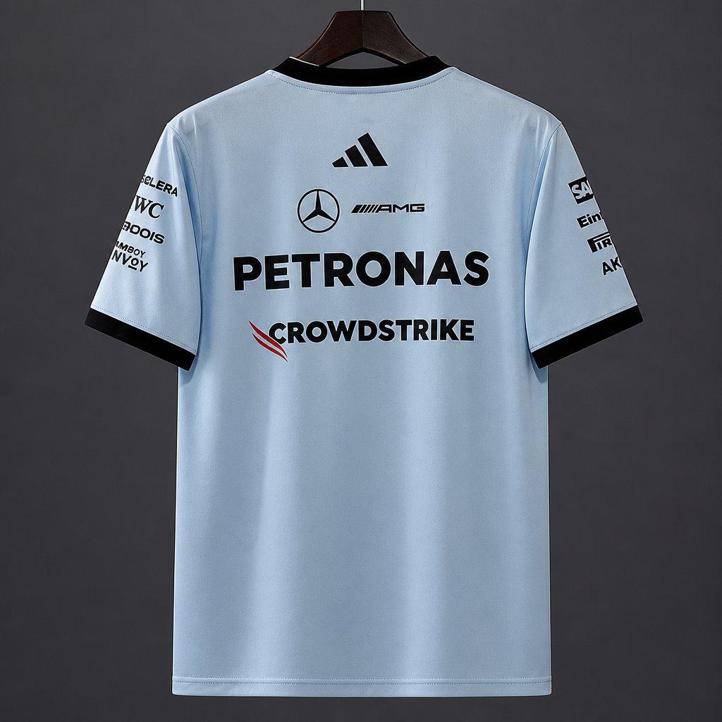 2026 F1 Mercedes-AMG Petronas F1 Team Light Blue Training Jersey
