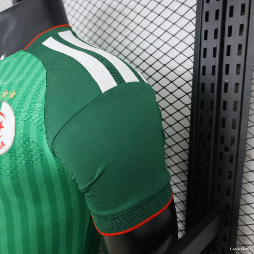 Player Version 26/27 Algeria Green Stripe V-Neck Special Edition Jersey