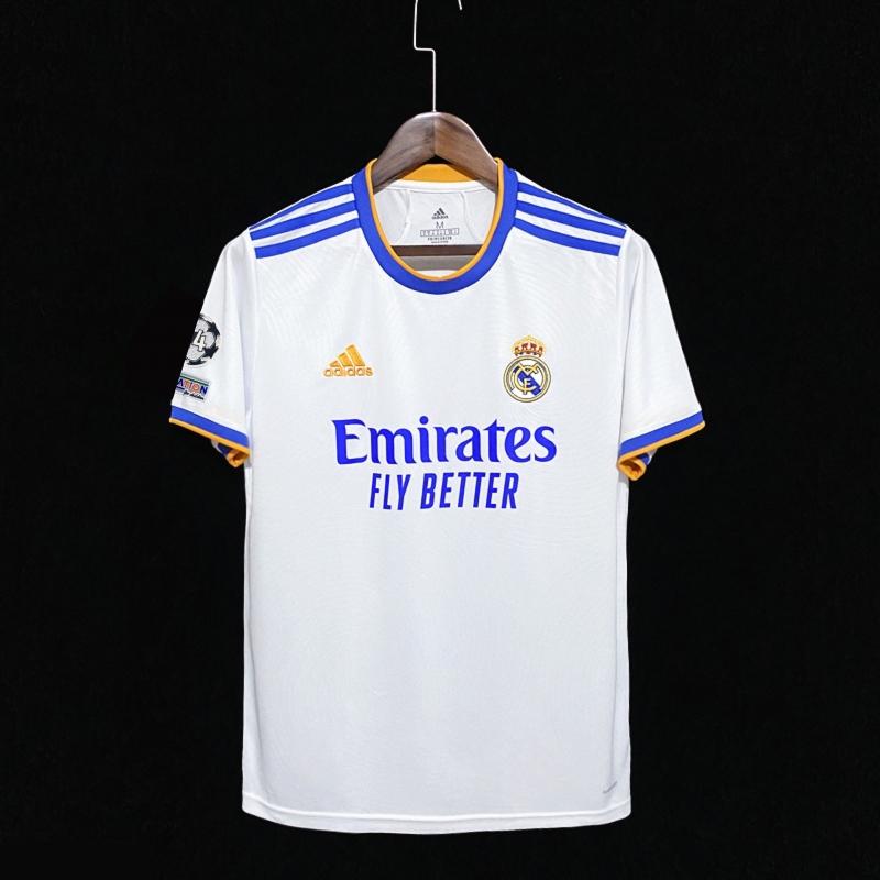 21/22 Real Madrid Home Champions League Soccer Jersey