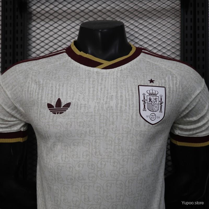 2026 Player Version Spain Away Off-White Jersey