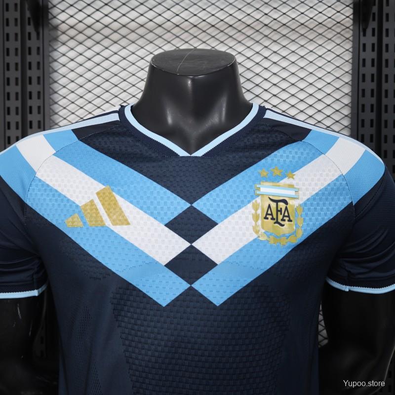 2026 Player Version Argentina Away Navy Blue Jersey