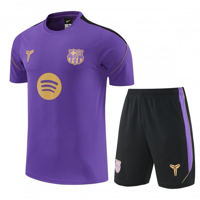 26/27 Barcelona Purple & Black Short Sleeve+Soccer Shorts