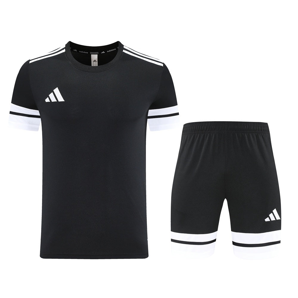 AD10 black shorts suit S-2XL