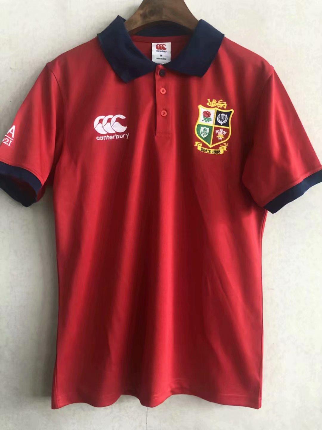 British & Irish Lions Mens Home Nations Polo Shirt - Red