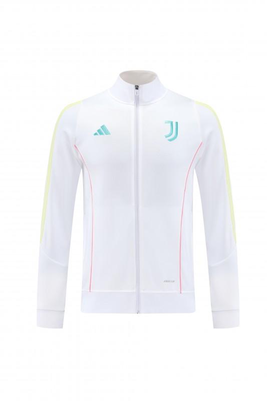 25/26 Juventus White Full zipper Jacket Tracksuit+ long pants