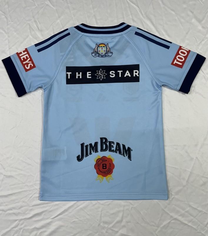 2026 Kids NSW Blues Sky Blue with Navy Trim Jersey