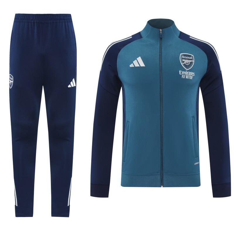 25/26 Arsenal Navy Blue Full zipper Jacket Tracksuit+ long pants