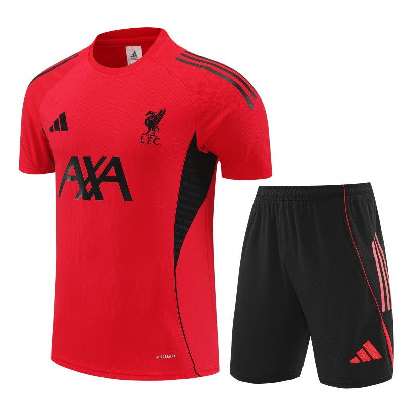 25/26 Liverpool Red Short Sleeve Jersey+Shorts