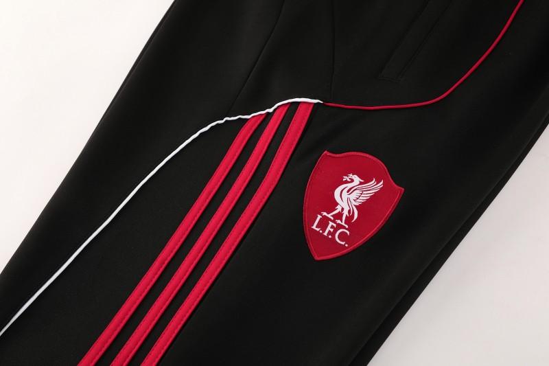 25/26 Liverpool FC Black Full zipper Jacket Tracksuit+ long pants