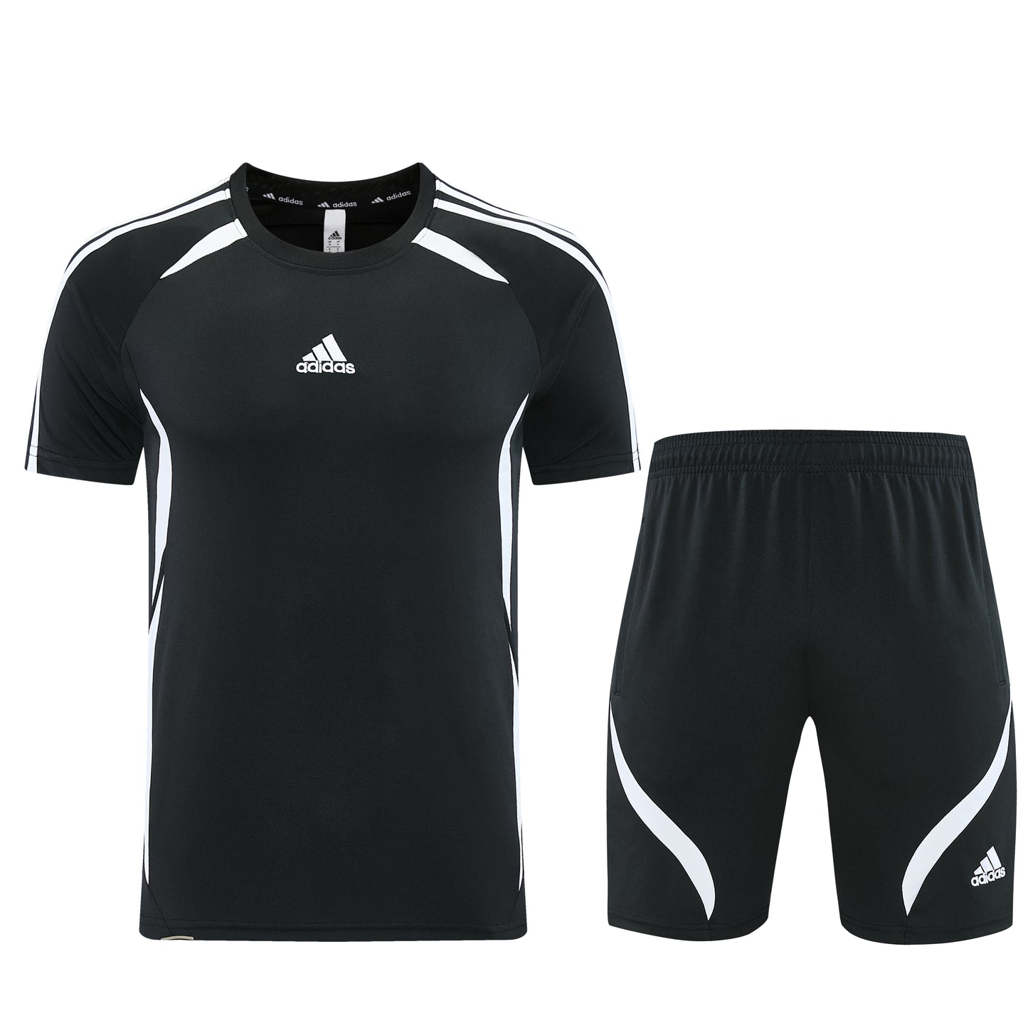 AD16 black shorts suit S-2XL