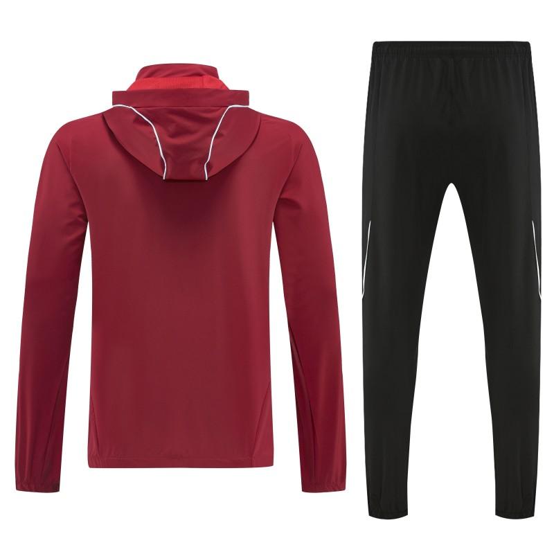 25/26 Bayern Munich Red Full zipper Jacket Tracksuit+ long pants