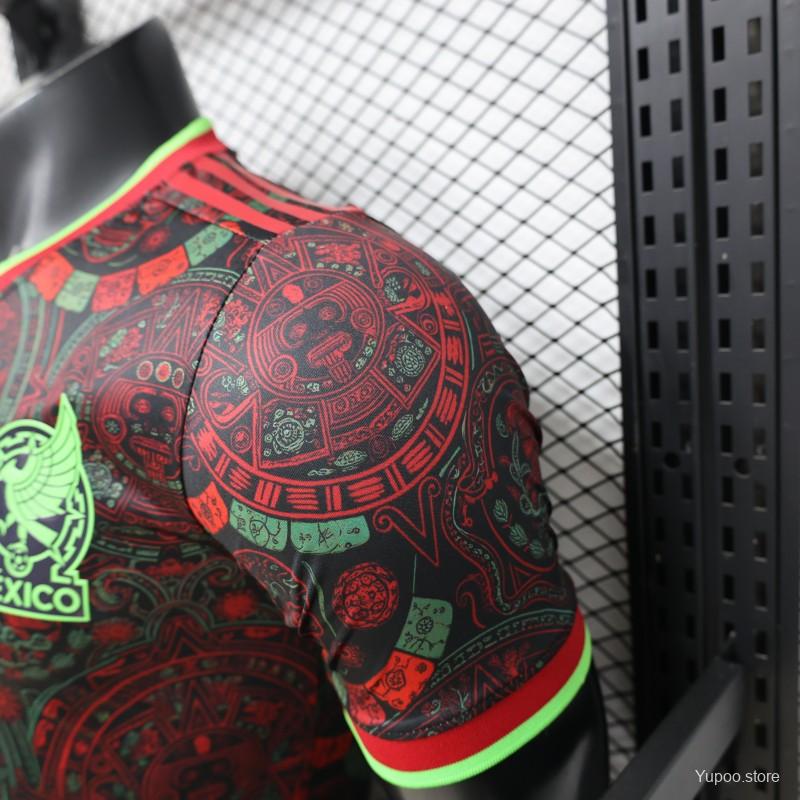 Player Version 2026 Mexico Black with Aztec Calendar & Day of the Dead Special Edition Jersey