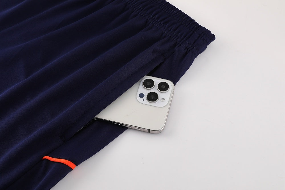 ND08 sapphire blue shorts suit S-2XL
