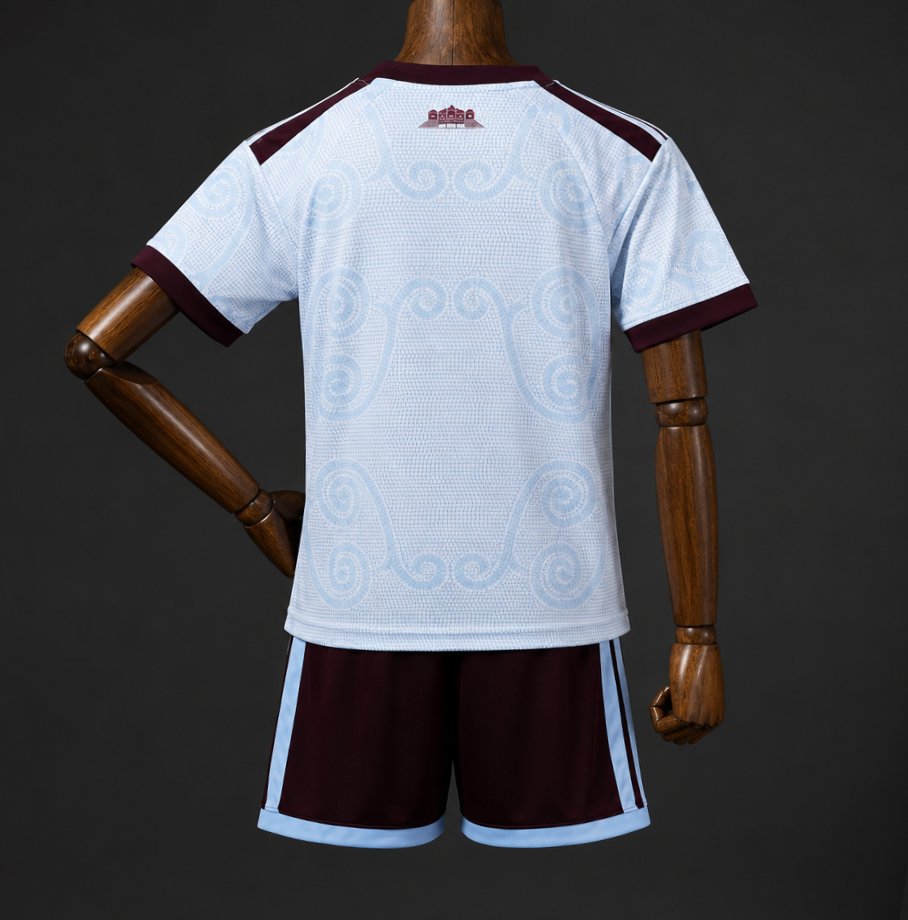 26/27 Kids Aston Villa Light Blue Jersey Kit