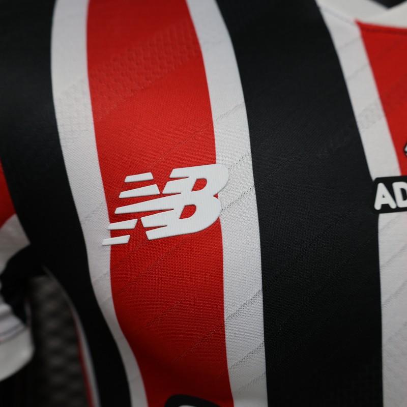 Player Version 26/27 São Paulo FC Away Red & Black Stripe With White Collar Jersey
