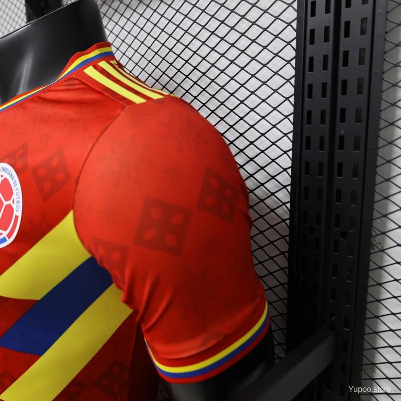 Player Version 2026 Colombia Special Edition Away Red Jersey
