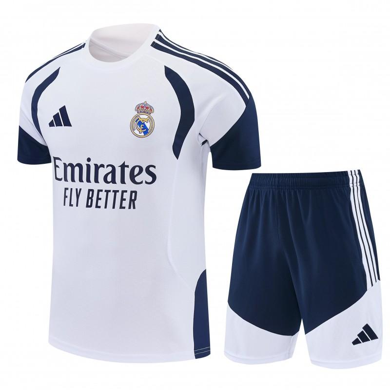 26/27 Real Madrid White Short Sleeve+Soccer Shorts