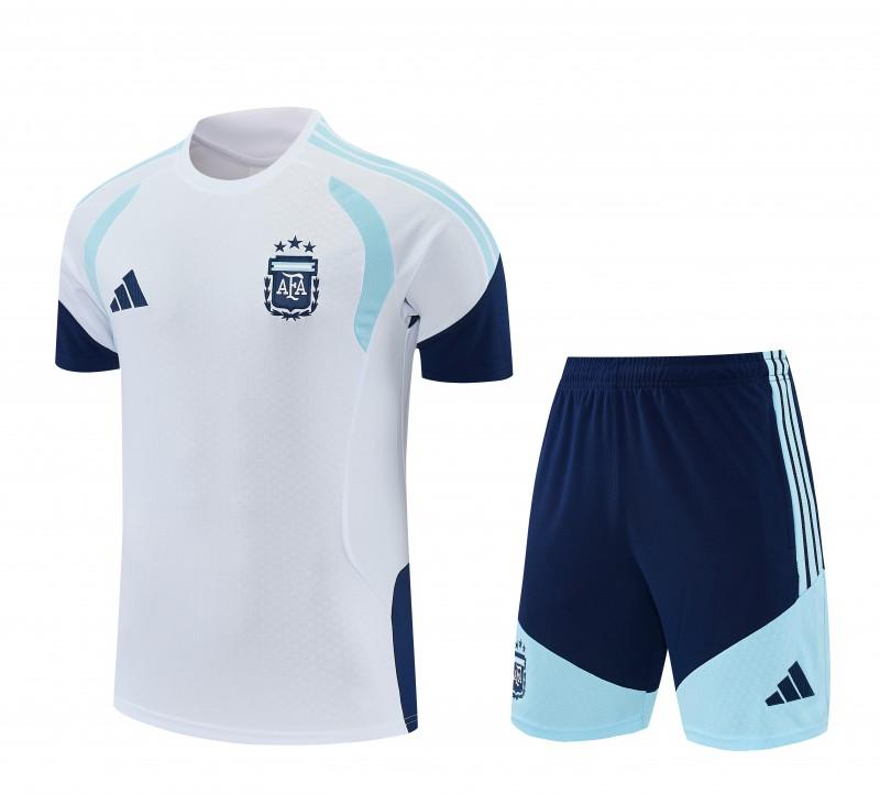 26/27 Argentina White Short Sleeve+Soccer Shorts