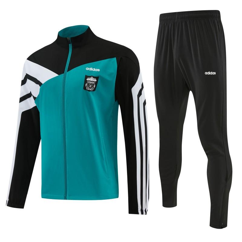 26/27 Liverpool Teal & Black Full Zipper Jacket Tracksuit + Long Pants