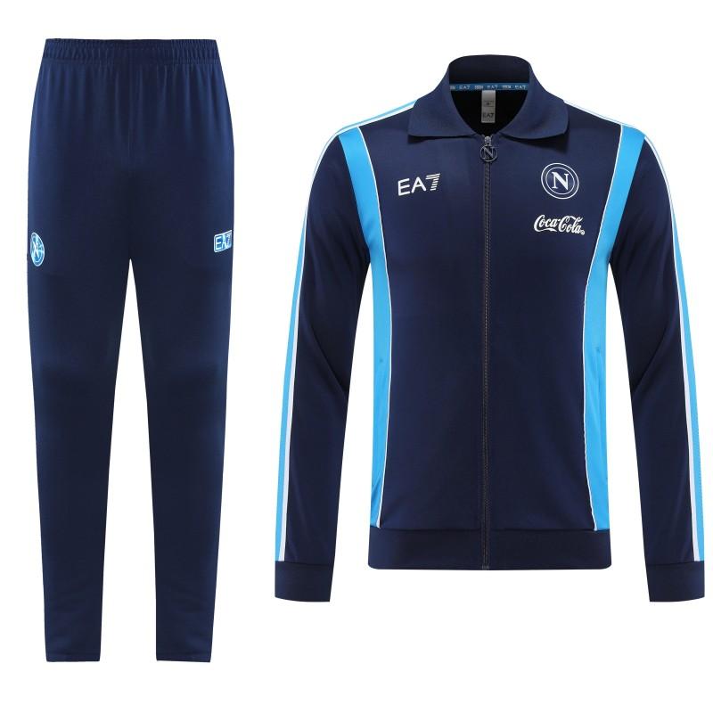 25/26 SSC Napoli Navy Blue Full zipper Jacket Tracksuit+ long pants