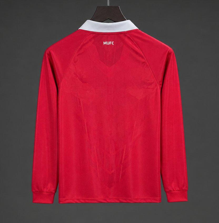 Retro 10/11 Manchester United Home Long Sleeve Jersey