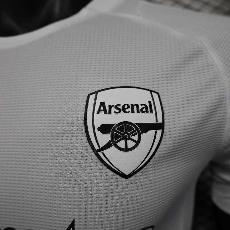 Player Version 25/26 Arsenal White with Emirates Sponsor Jersey