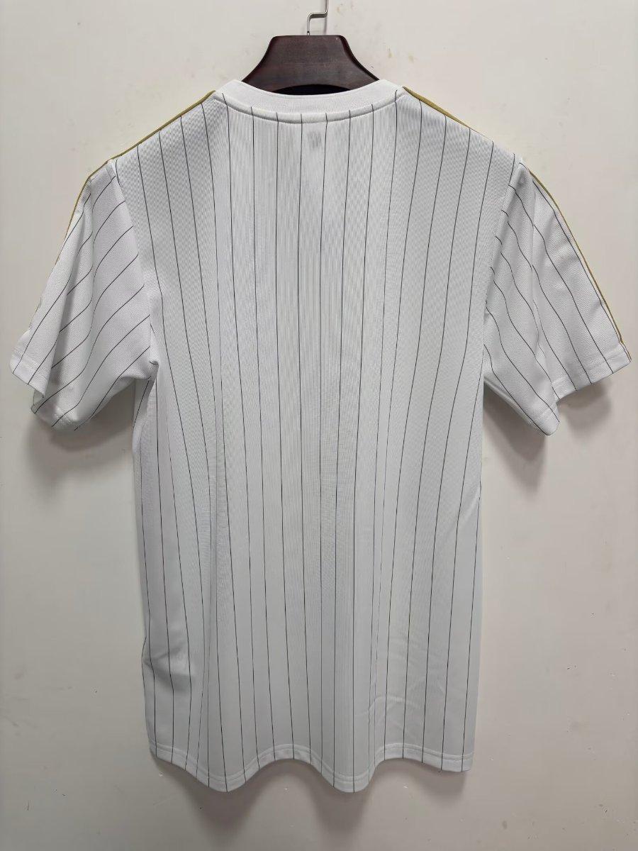 2026 Real Madrid Adidas Terrace Icons White Gold Jersey