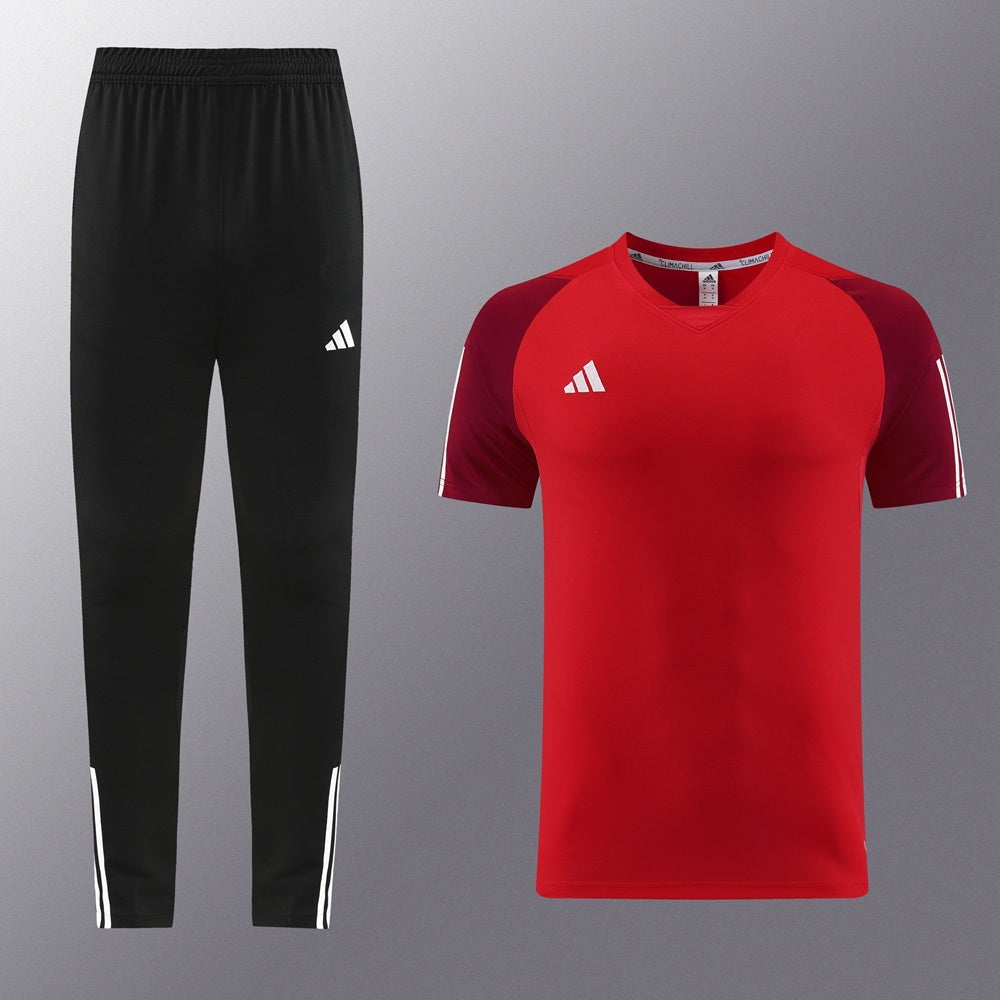 AD03 red trousers suit S-2XL