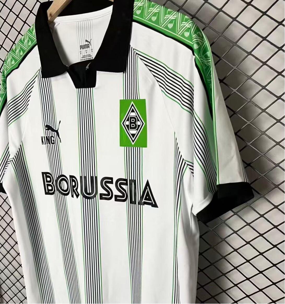 25/26 Borussia Mönchengladbach "KING" Special Edition White/Green Jersey