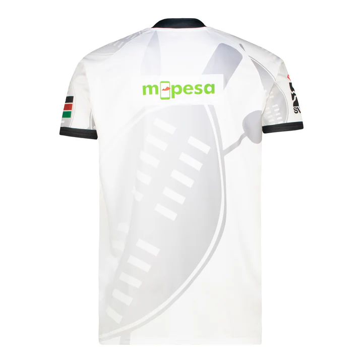 2026 Kenya White with Black Trim and Geometric Line Pattern Jersey