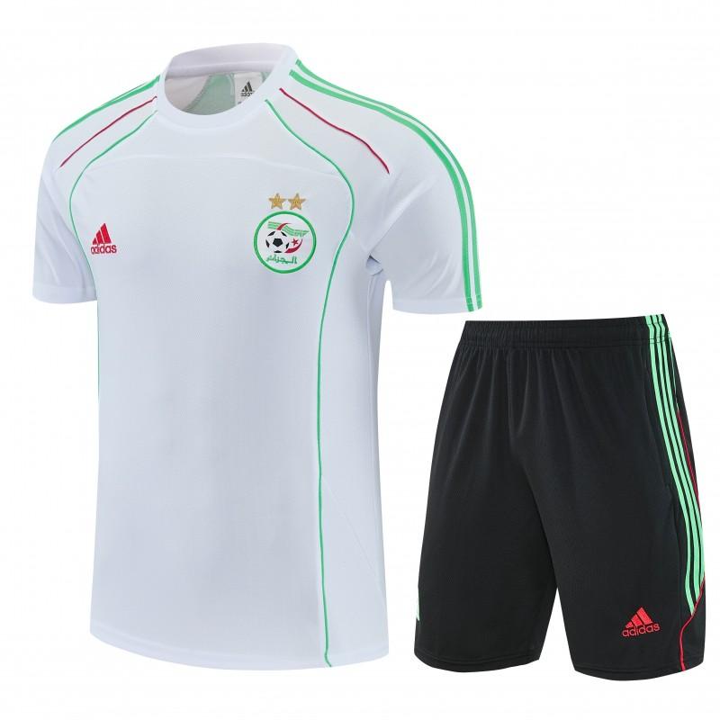 26/27 Algeria White Short Sleeve+Soccer Shorts