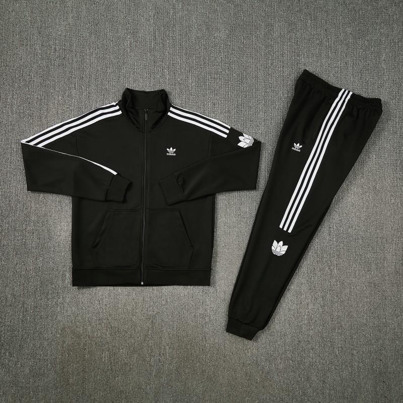 2026 Adidas Black Full Zipper Jacket + Long Pants
