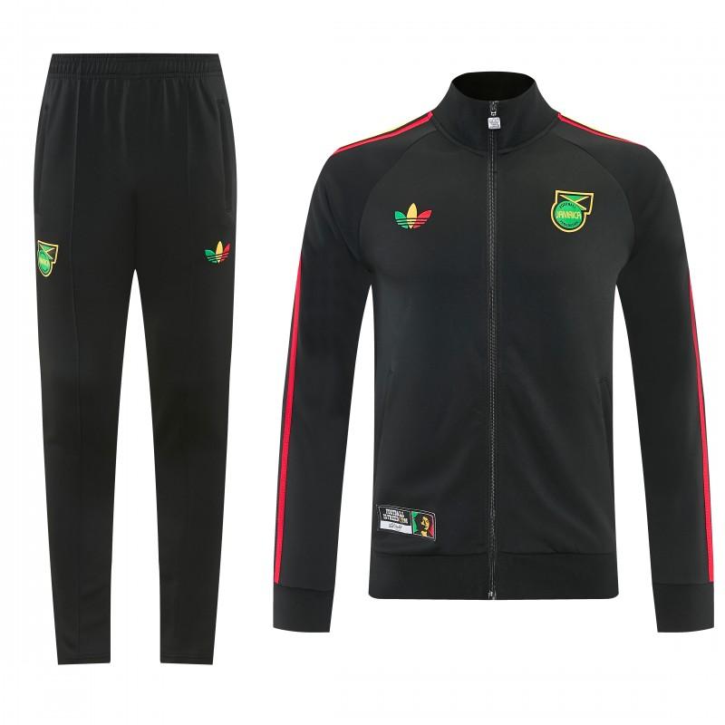 2026/27 Jamaica Black Full Zipper Jacket Tracksuit + Long Pants