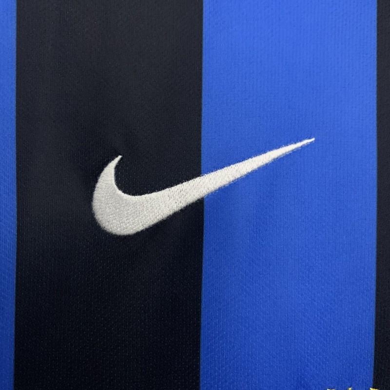 09/10 Retro Inter Milan Long Sleeves Champions League Edition Home Jersey