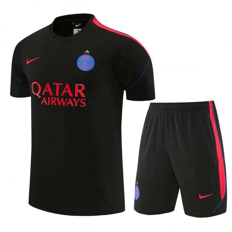 26/27 Pairs Black Short Sleeve+Soccer Shorts