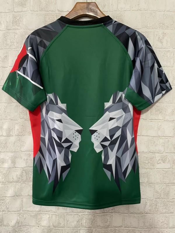 2026 Kenya Green Geometric Lion Jersey