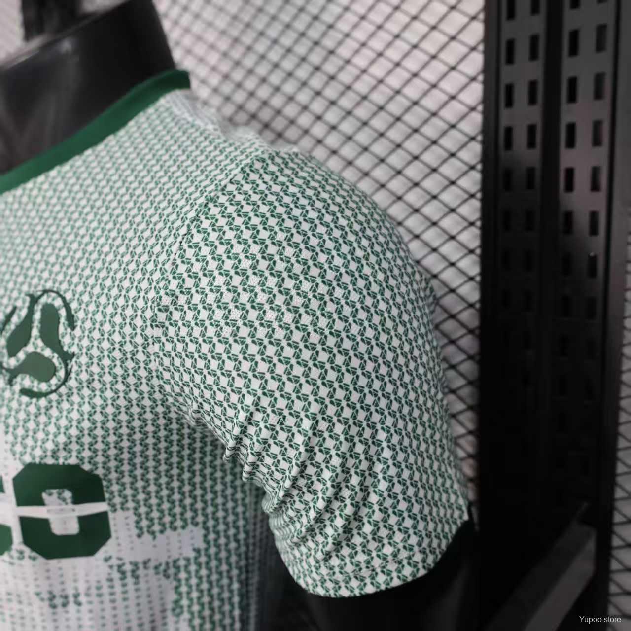 2025 Player Version Mexico Away White with Halftone Dot Pattern World Cup Commemorative Jersey