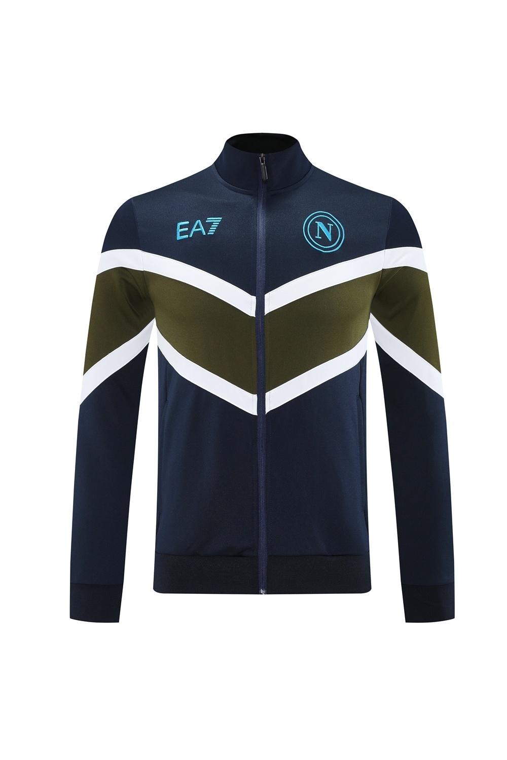 26/27 Napoli Navy Blue Full Zipper Jacket Tracksuit + Long Pants