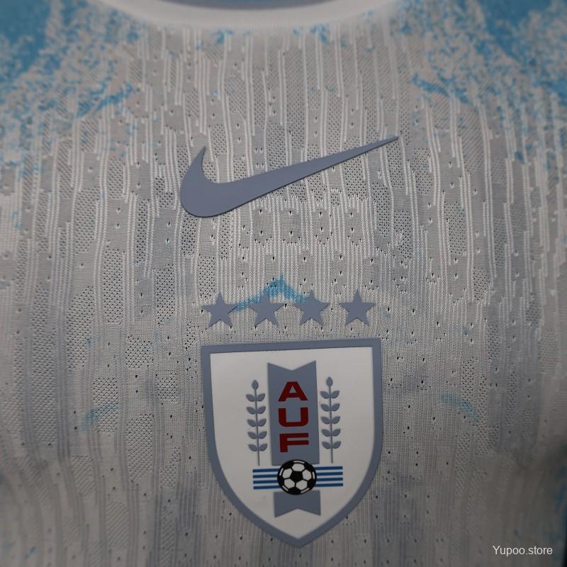 Player Version 2026 Uruguay Away Special Edition White Jersey