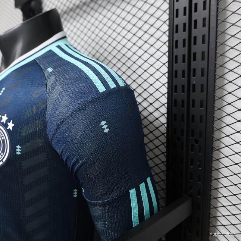 Player Version 2026 Germany Away Navy Blue Long Sleeve Jersey