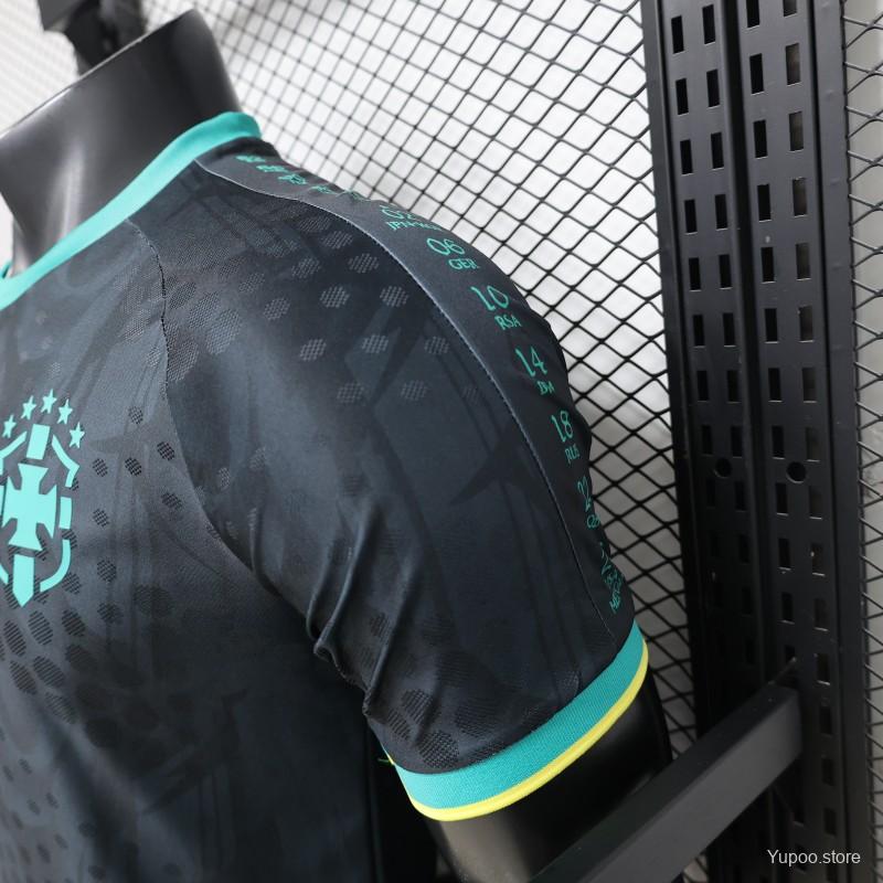 Player Version 26/27 Brazil Charcoal Black & Mint Teal Special Edition Jersey