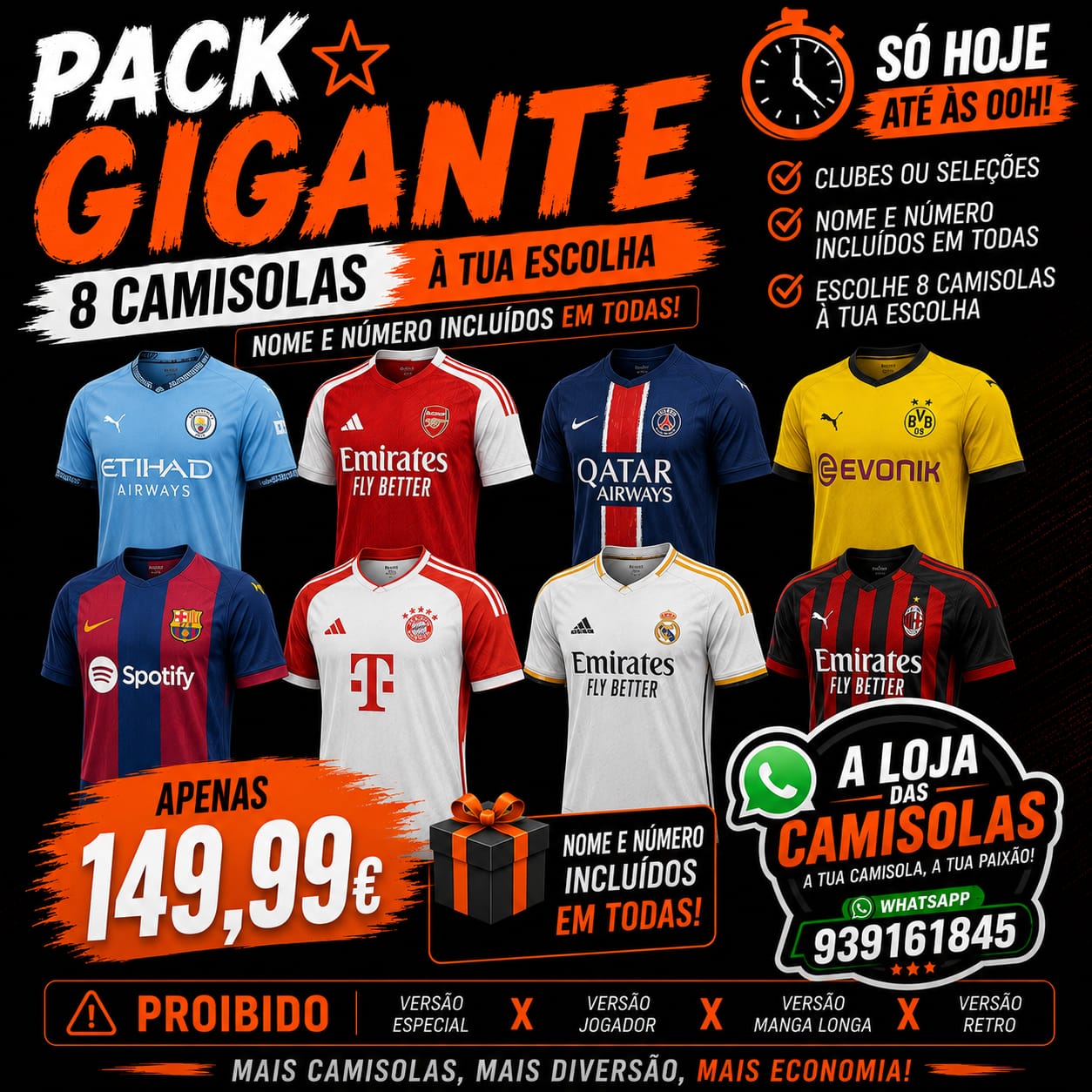 Pack Gigante = 149,99€ (Ler descrição)