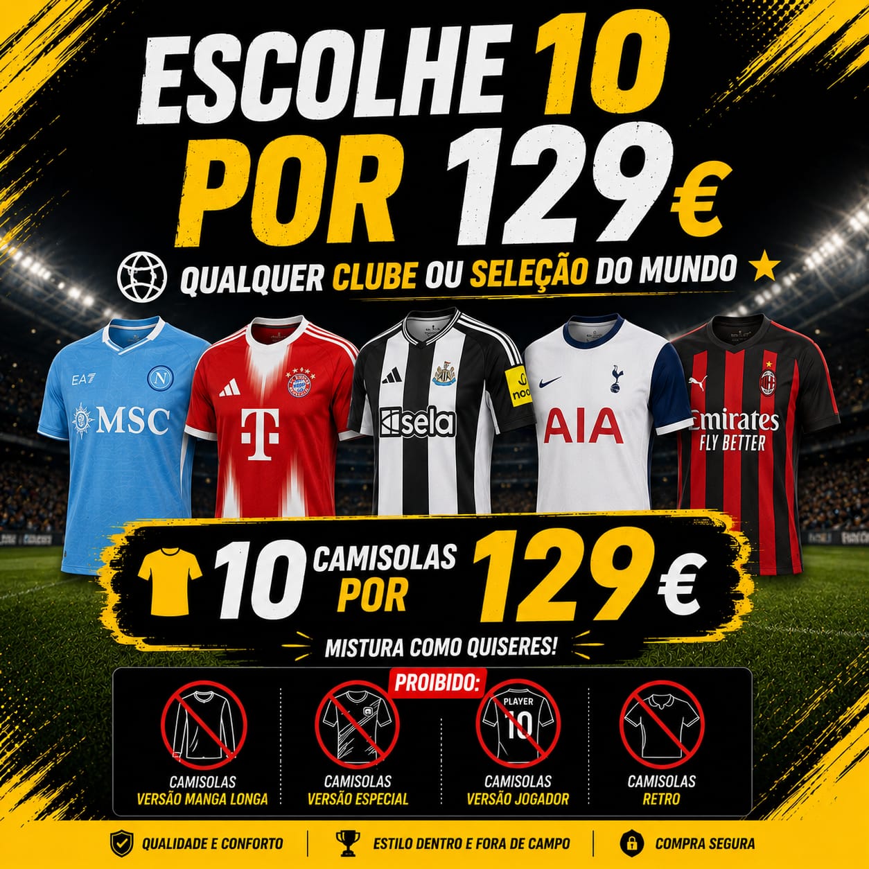 10 CAMISOLAS = 129€ (Ler descrição)