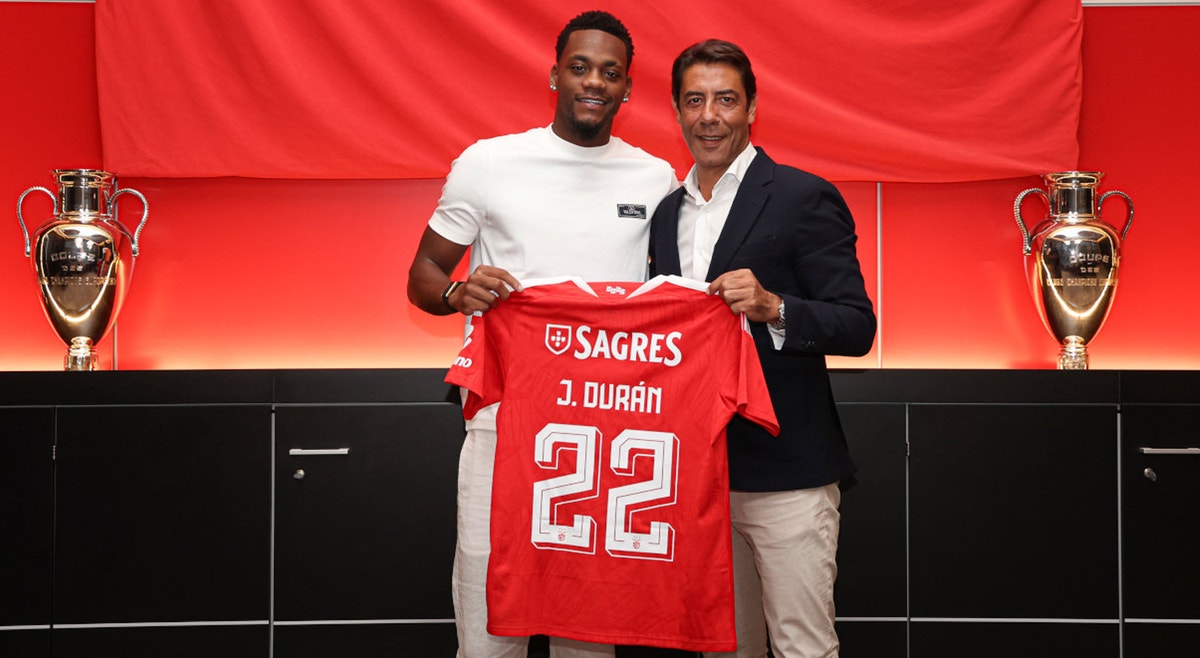 20€ VERMELHA OU BRANCA - Camisola Benfica Personalizada - J. DURÁN 22 (Ler descrição)