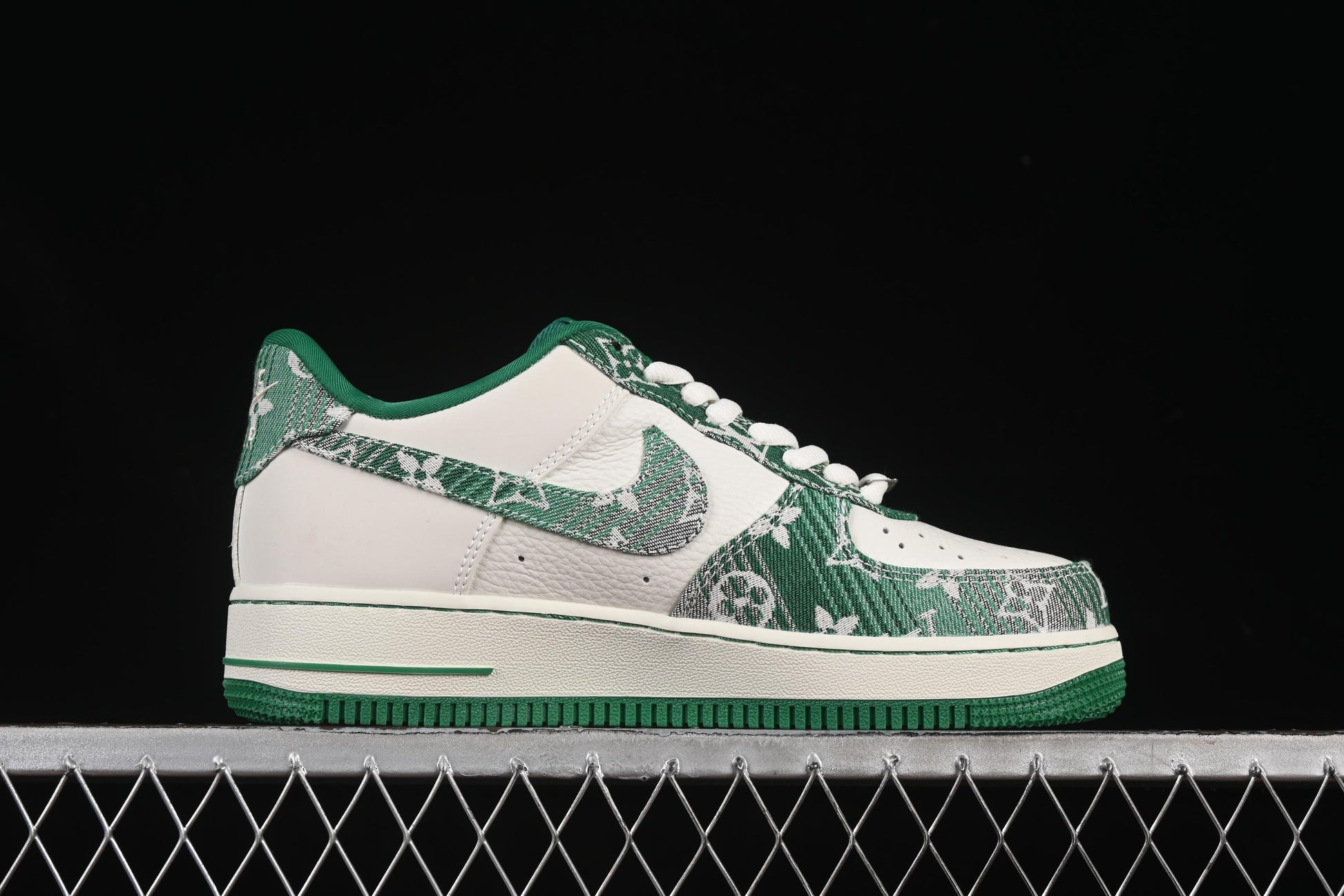 Nike Air Force 1 '07 Low LV Collaboration Green Denim Casual Sneakers - SC9207-538