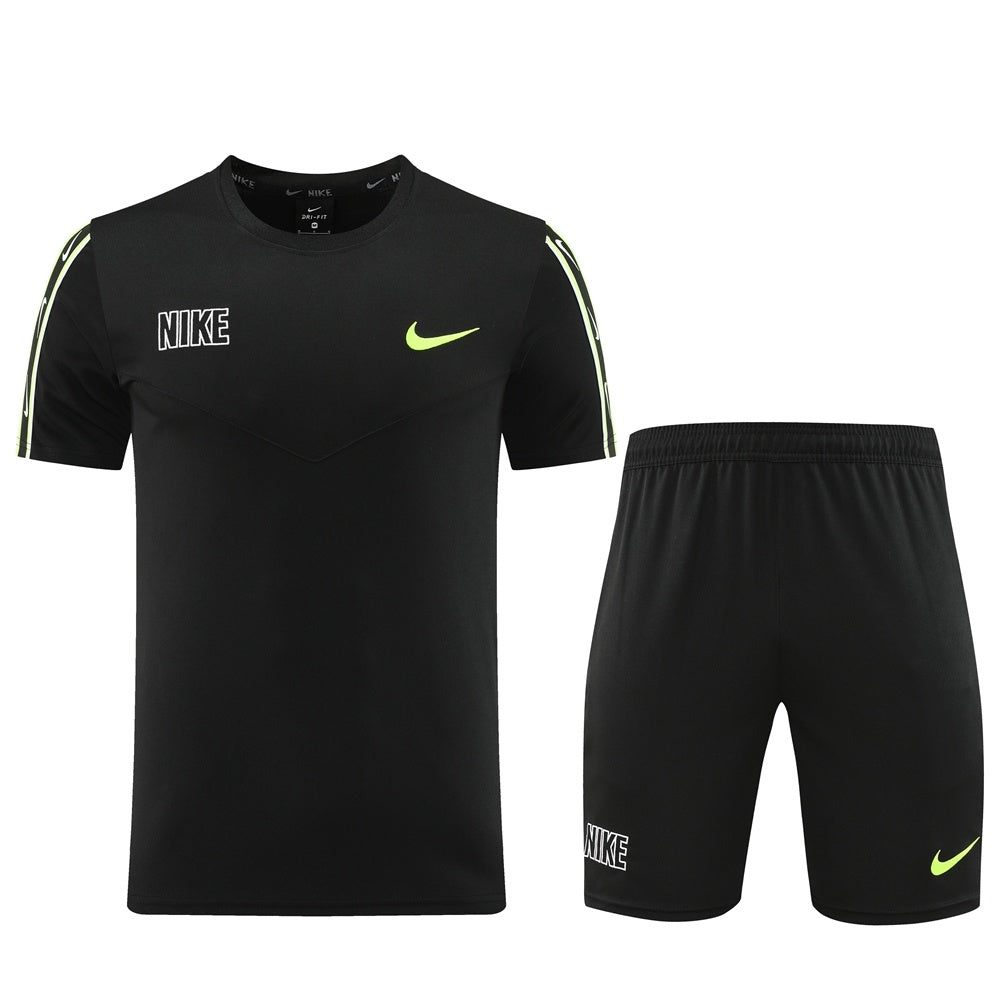ND03 black shorts suit S-2XL