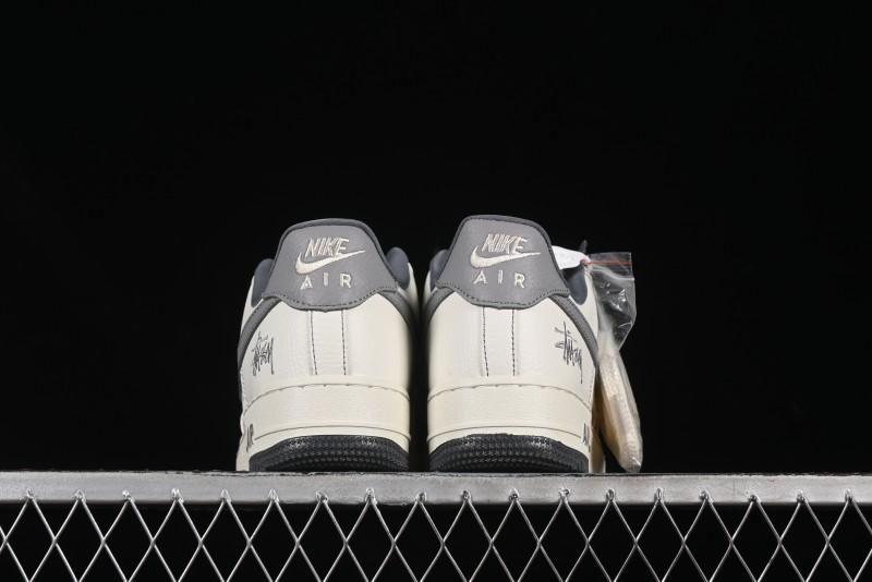 Nike Air Force 1'07 Low Stussy Collaboration Woven Fabric Low-Top Casual Sneakers - BZ6808-101