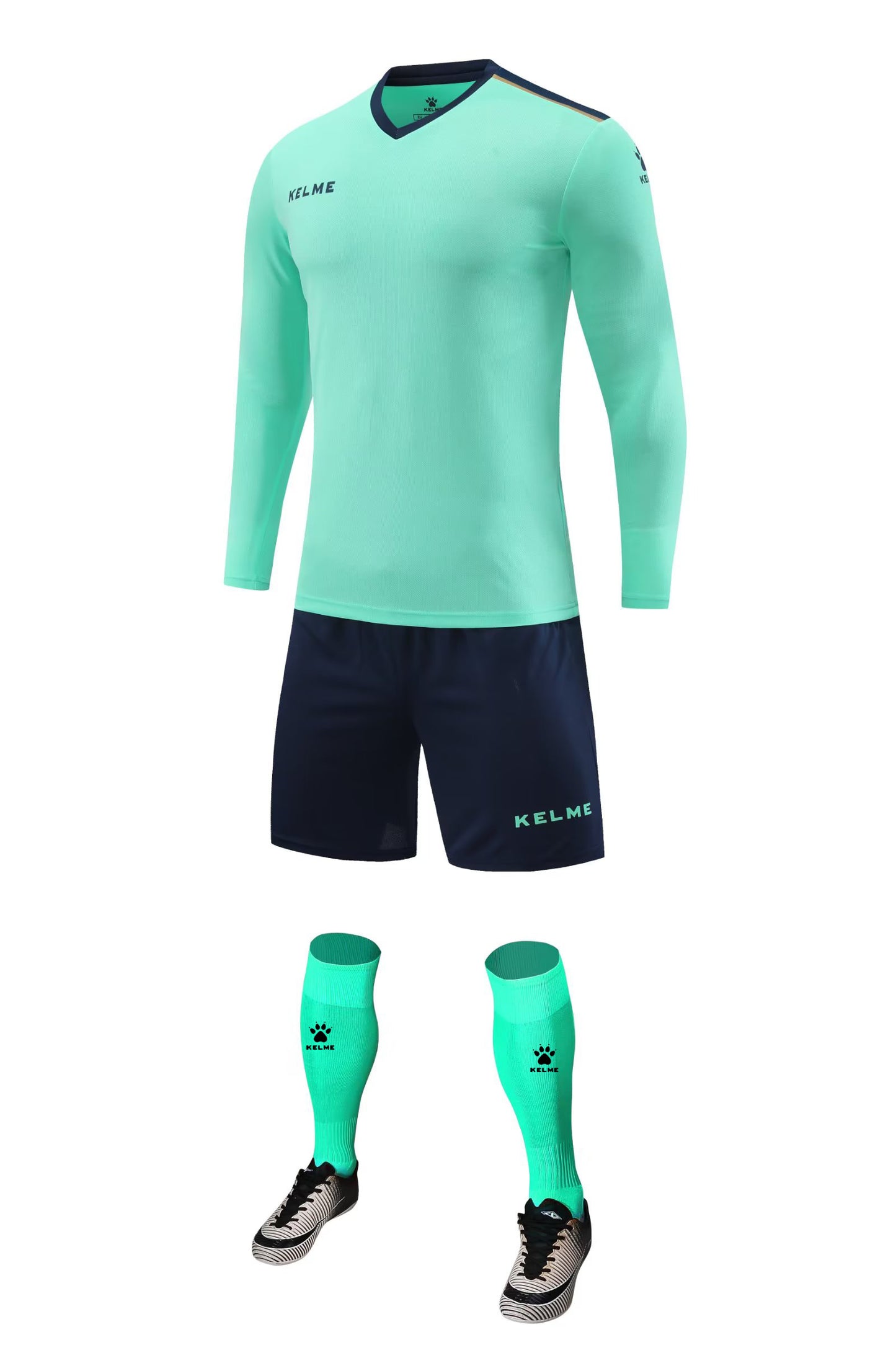 K3288 Kalmei long-sleeved football training uniform 5 colors 3XS-4XL