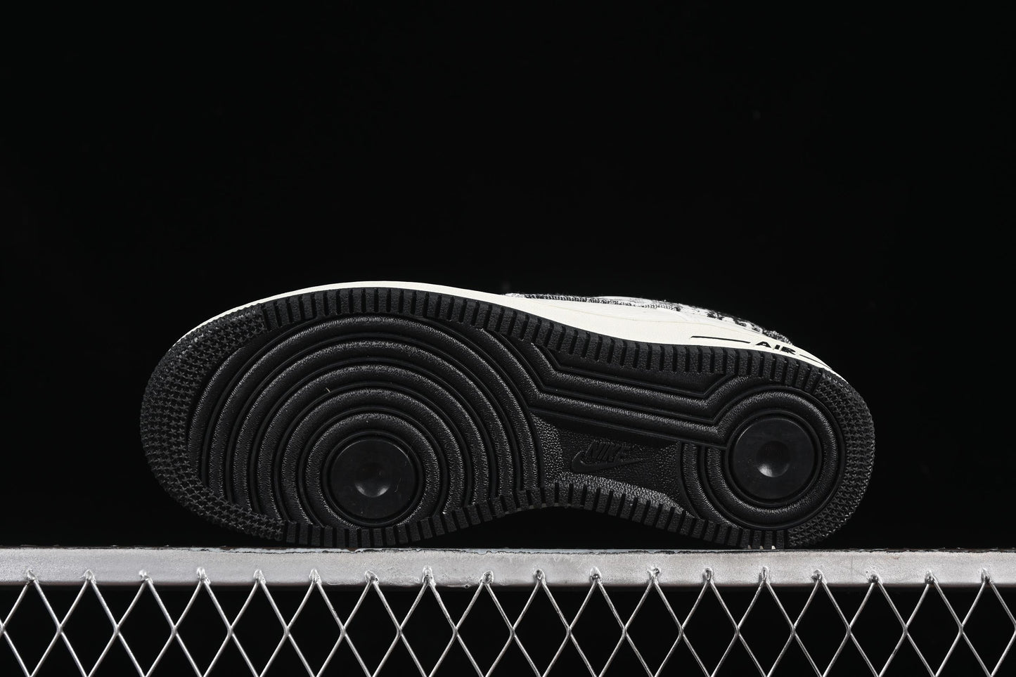 Nike Air Force 1 '07 Low LV Collaboration Grey Black Denim Casual Sneakers - SC9207-539