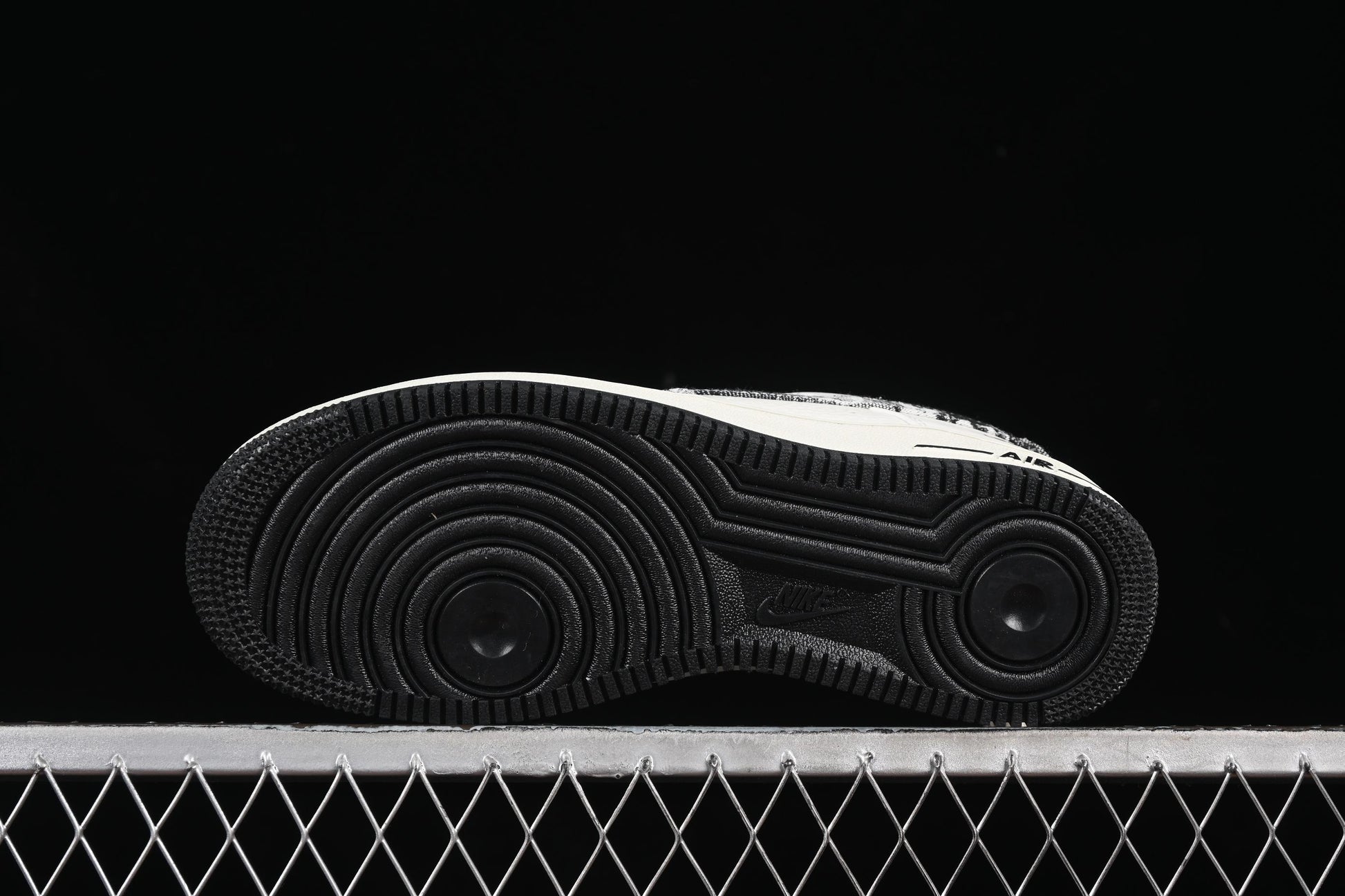 Nike Air Force 1 '07 Low LV Collaboration Grey Black Denim Casual Sneakers - SC9207-539